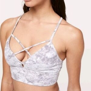 Lululemon Expand Your Limits BraWashed Marble Alpine White Silverscreen